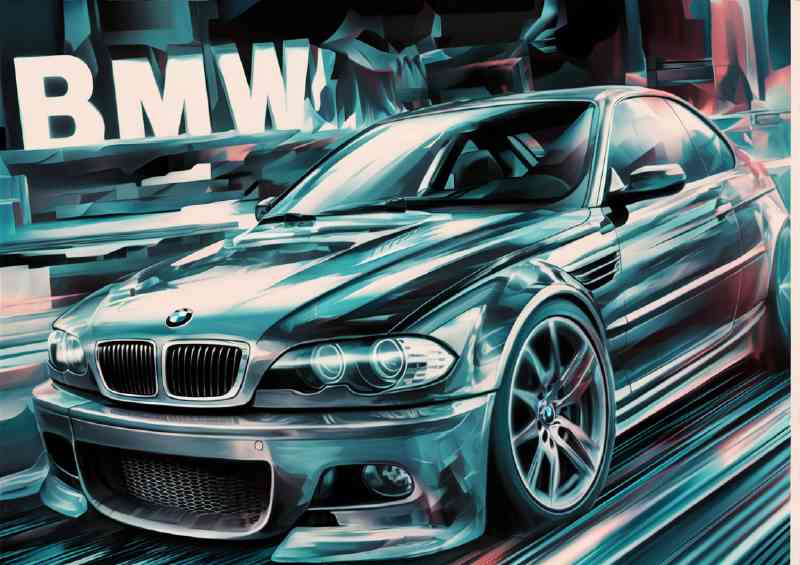 Breathtaking art design BMW M3 | Poster