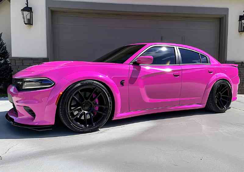 Dodge charger hellcat pink candy paint color | Di-Bond