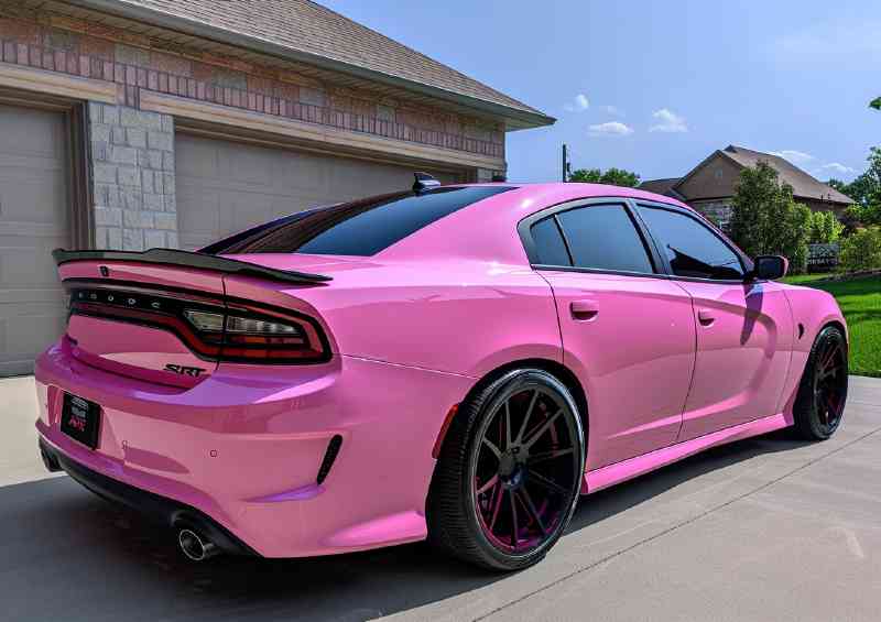 Dodge charger srt hellcat pink candy | Canvas