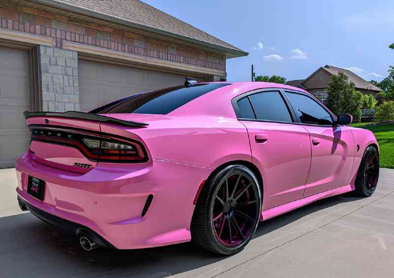 Dodge charger srt hellcat pink candy | Poster