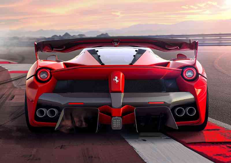 Ferrari f82 concept car with large rear wing wide | Canvas