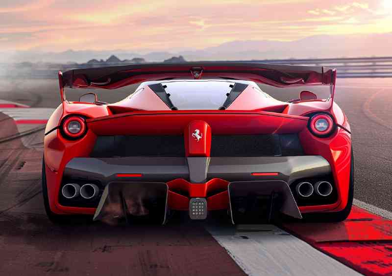 Ferrari f82 concept car with large rear wing wide | Poster