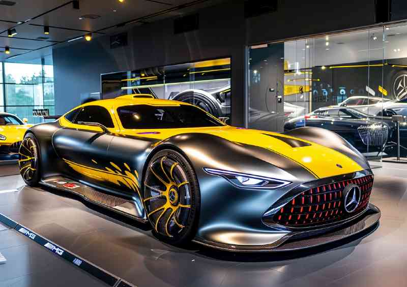 Heavily inspired Mercedes AMG Vision | Metal Poster