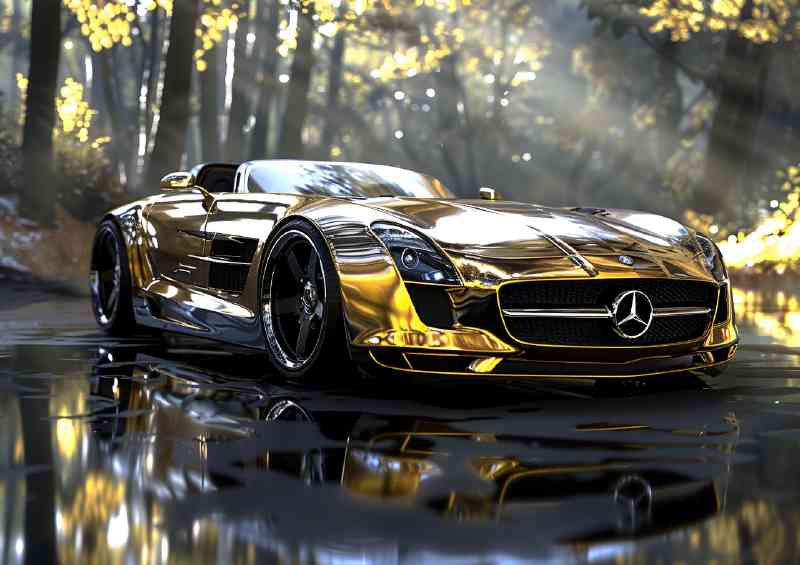 High quality new Mercedes gold concept style | Poster