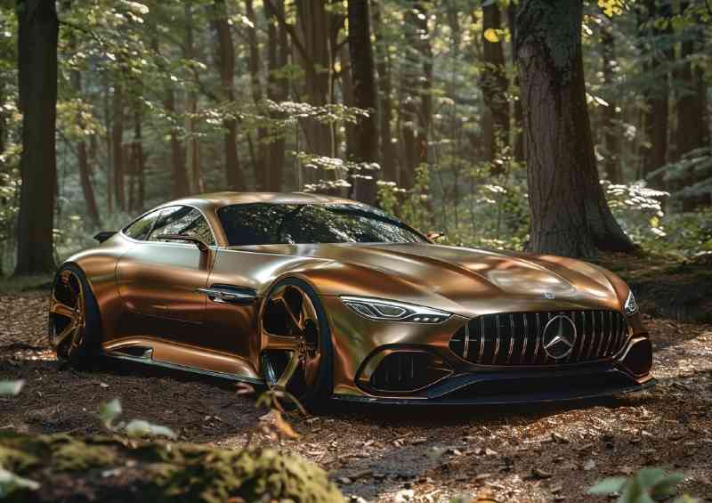 Mercedes AMG concept Inspired style car parked | Poster