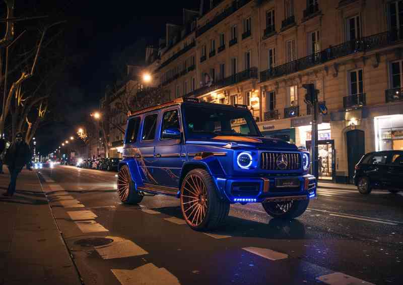 Mercedes G class blue and copper metallic paint | Canvas