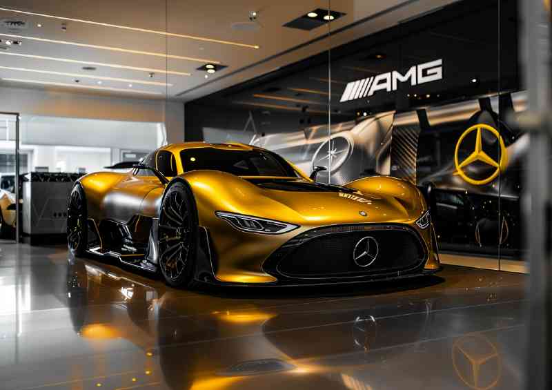 Mercedes style AMG golden style vision | Canvas