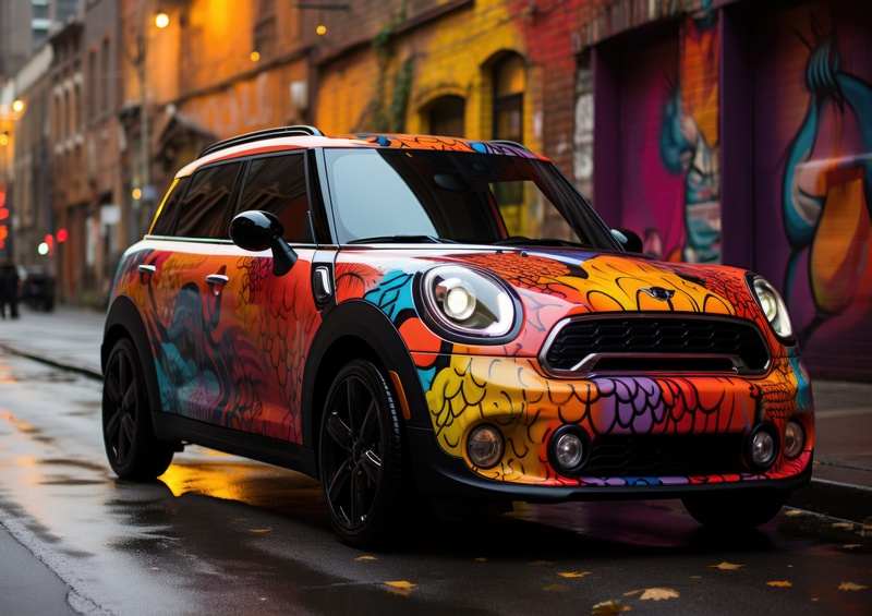 The colourful little mini | Poster