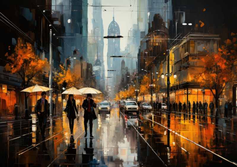 Painting of New York City streets | Di-Bond