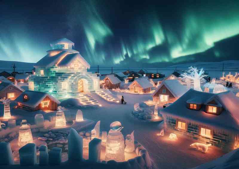 Ice at the North Pole houses are made from carved ice blocks | Di-Bond