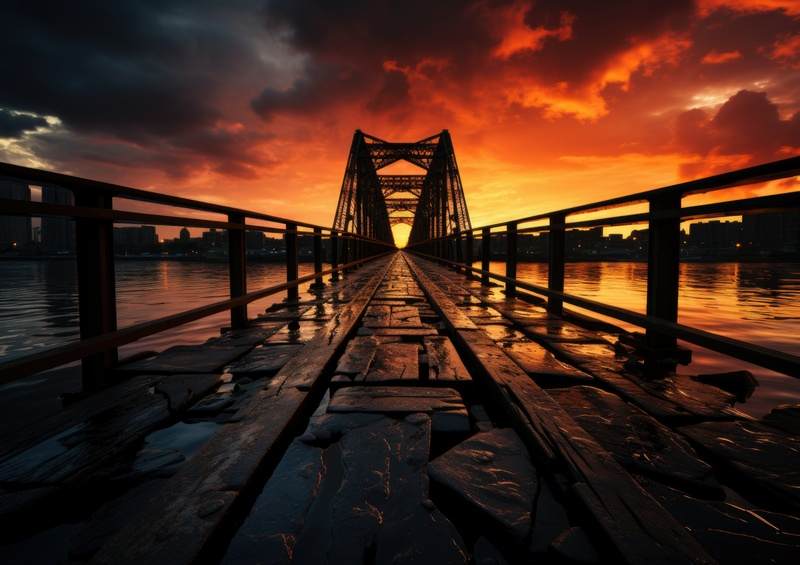 The Expresionist Bridge to cross in life | Canvas