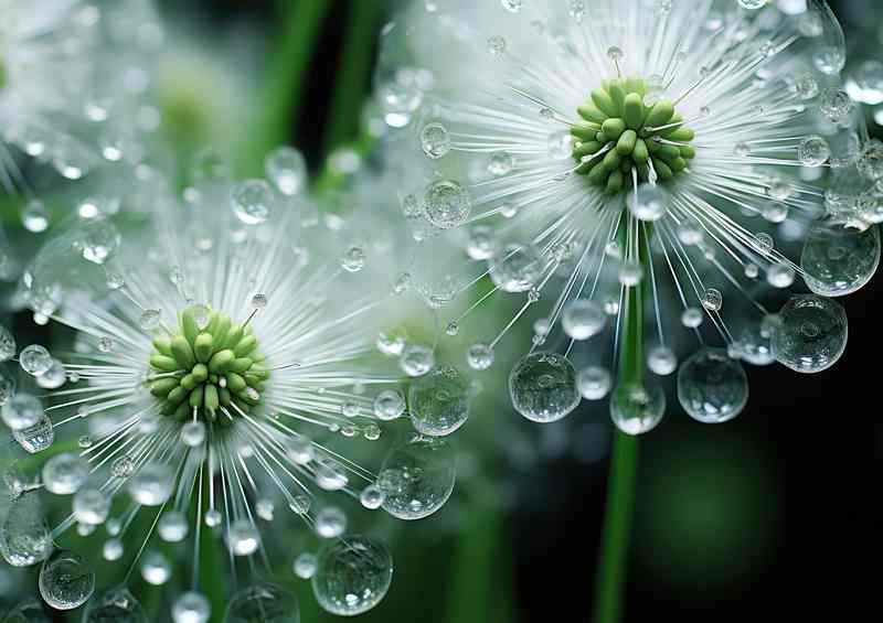 morning dew on a dandilion | Canvas