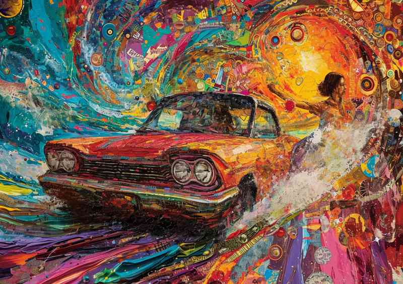 Collage driving the world of mixed art | Poster
