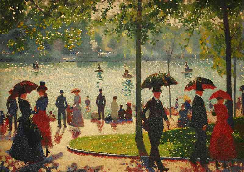 People enjoying the day | Canvas