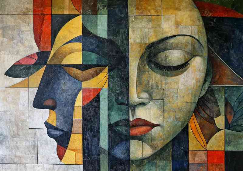 The dream ladys cubist style | Poster