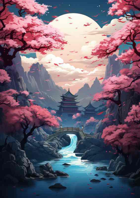 A Journey Through Japans Cherry Blossom Valleys | Canvas