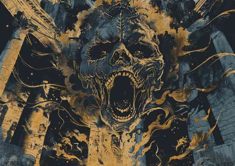 Demon who is screaming in front of him | Canvas
