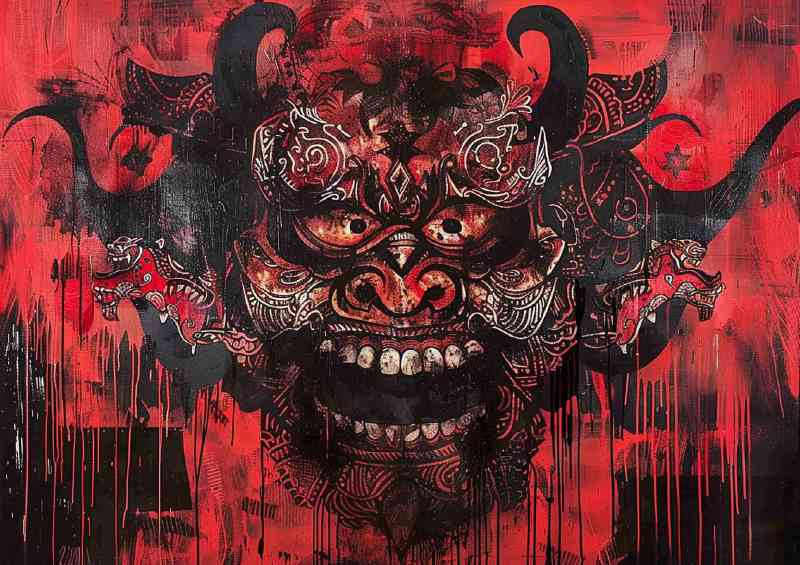 Devil painting style | Di-Bond