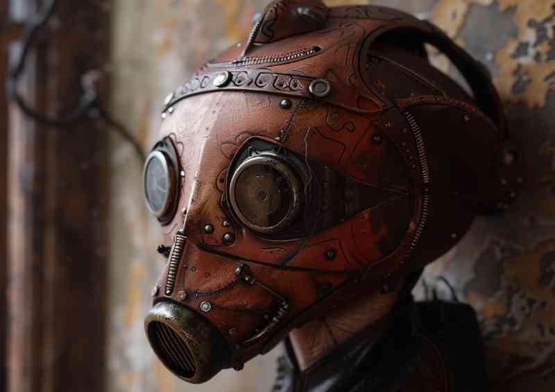 The mask of the doll and a mullet on the wall | Di-Bond