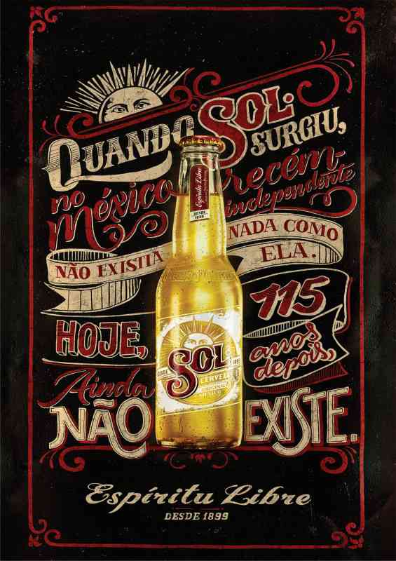 Sol with a slice of lemon | Metal Poster