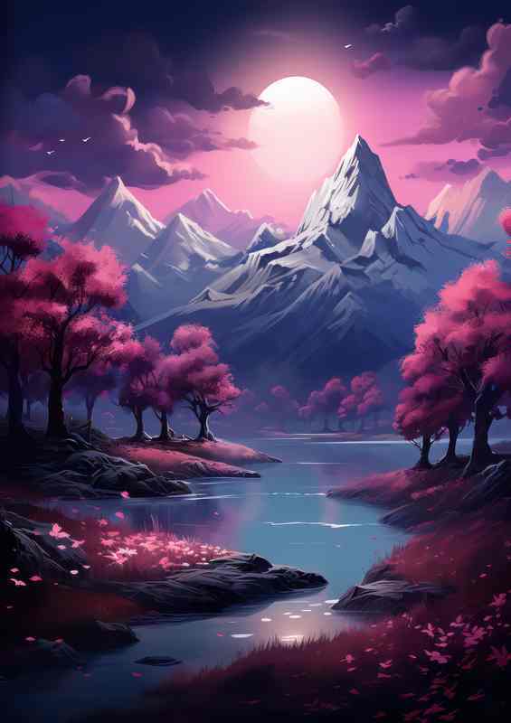 Cherry Blossom Chronicles Mountains and Streams of Japan | Canvas