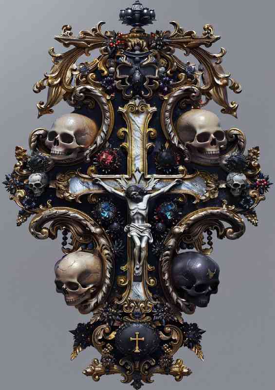 Large talisman with crusifix | Poster