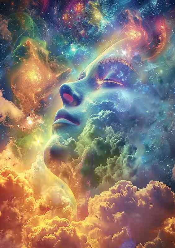 The enlightened soul hanging on clouds | Poster