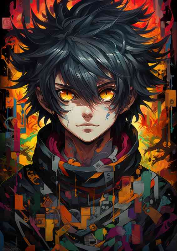 Exploring the Diverse Worlds anime | Metal Poster