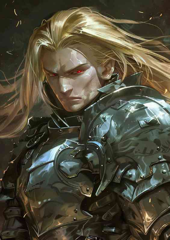 Fullmetal Alchemist golden hair and armor | Poster