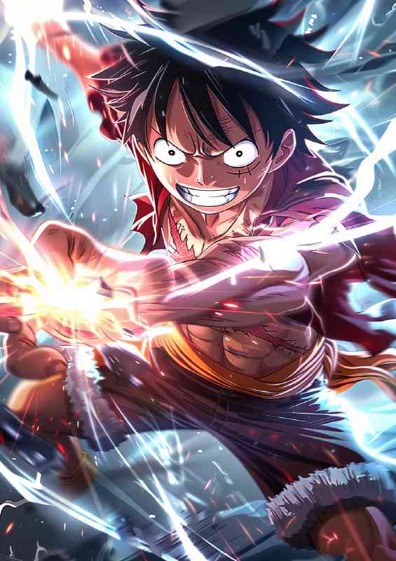 Monkey D Luffy in full battle mode | Canvas