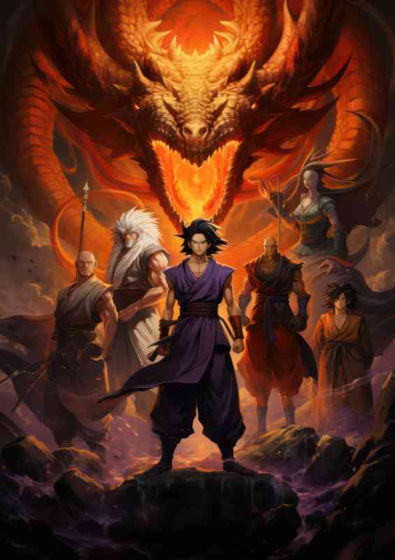 Movie style poster anime characters | Poster