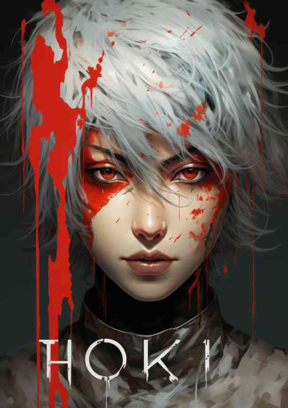 Shoku ghoul anime poster style | Di-Bond