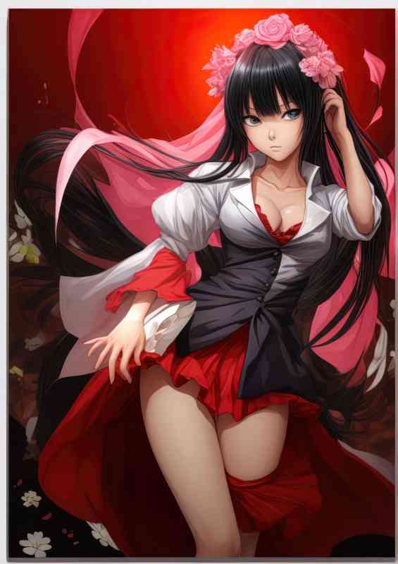 Yoruichi Shihoin the red dress | Canvas