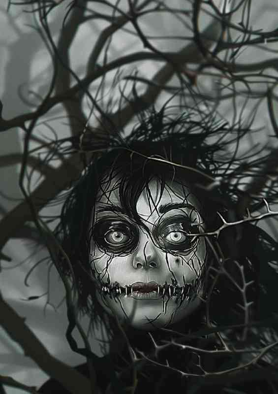 Digital illustration of an eerie character | Canvas