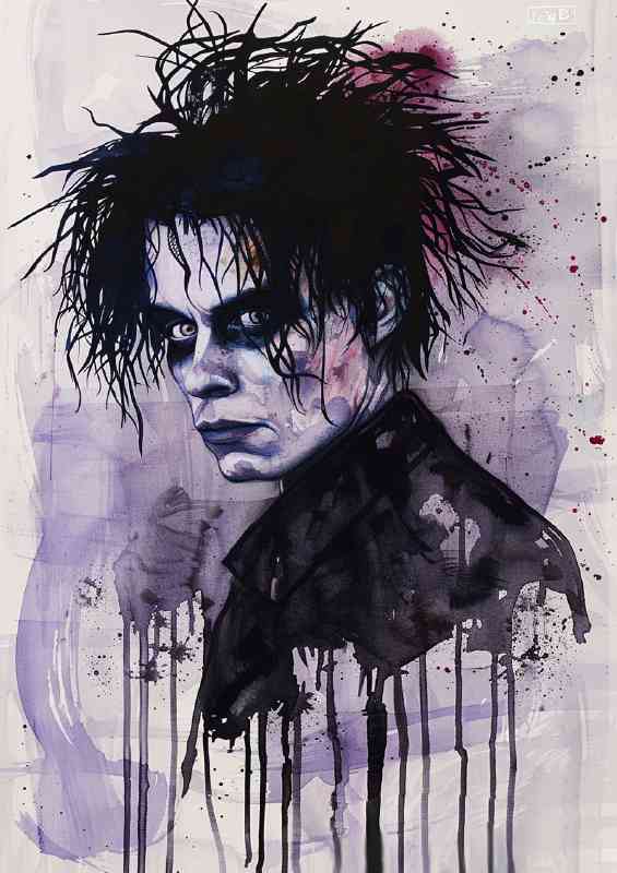 Edward Scissorhands as an edgy vampire dark | Canvas