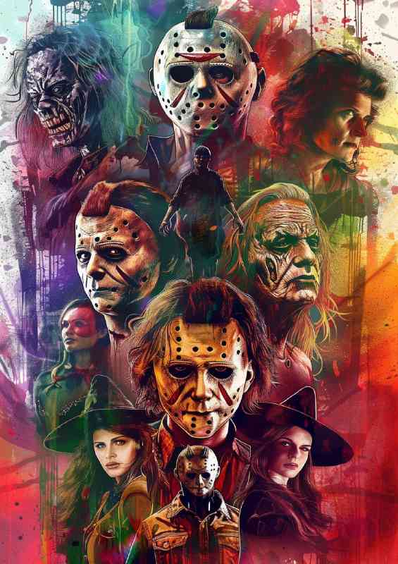 Famous horror scary movie characters | Di-Bond