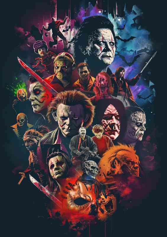 Iconic horror movie characters | Canvas