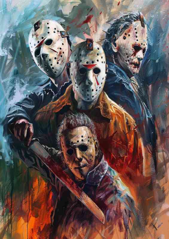 Michael Myers Jason Voorhees and Freddy | Di-Bond