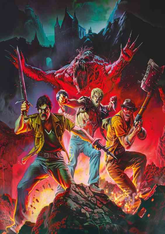 The night zombies and monsters | Metal Poster