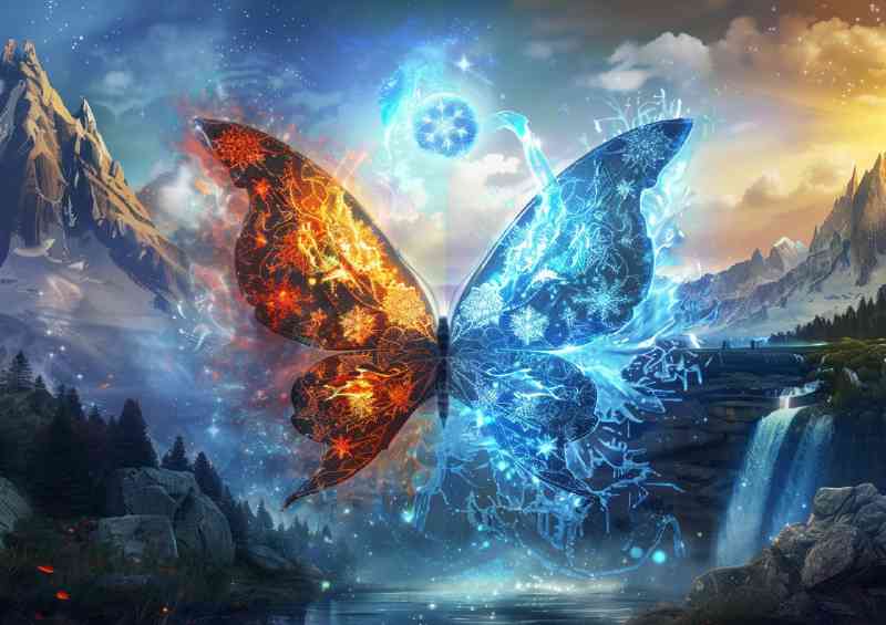Stunning Illustration fantasy butterfly | Di-Bond