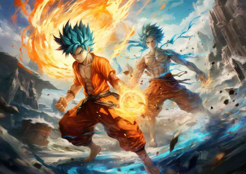 Dragon poster style anime | Poster