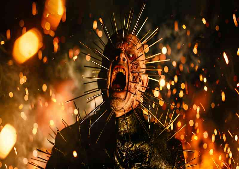 Cinematic movie poster of Hellraisers pinhead | Canvas
