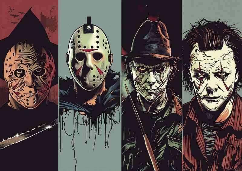 Comic movie villans horror | Canvas
