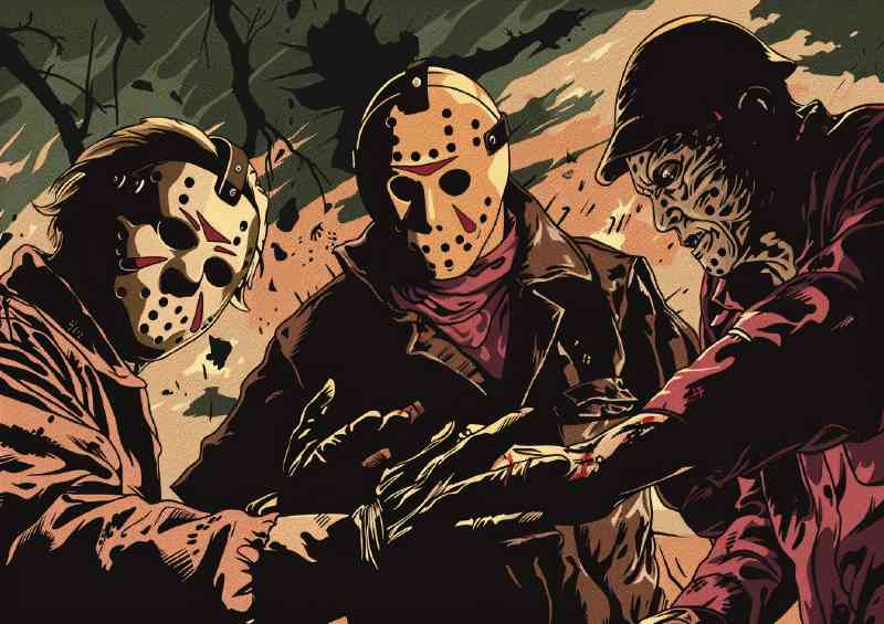 Famous horror movie of the years | Metal Poster