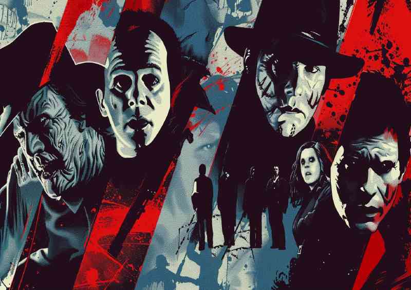Movie poster famous horror movie evil | Metal Poster