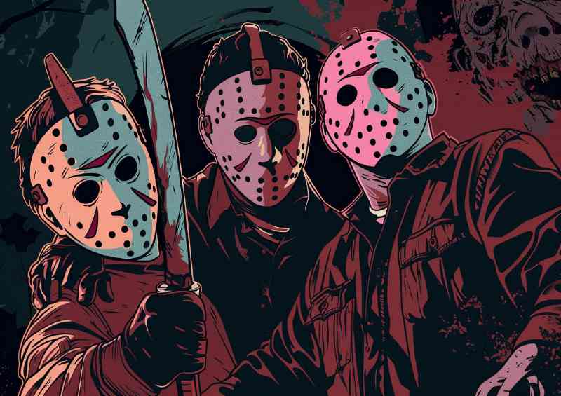 comic style of mask | Canvas
