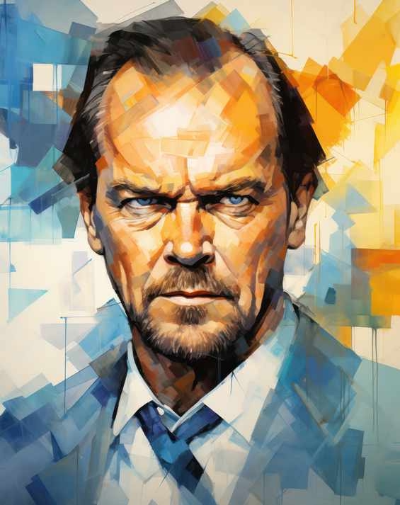 Jack Nicholson painted style | Di-Bond