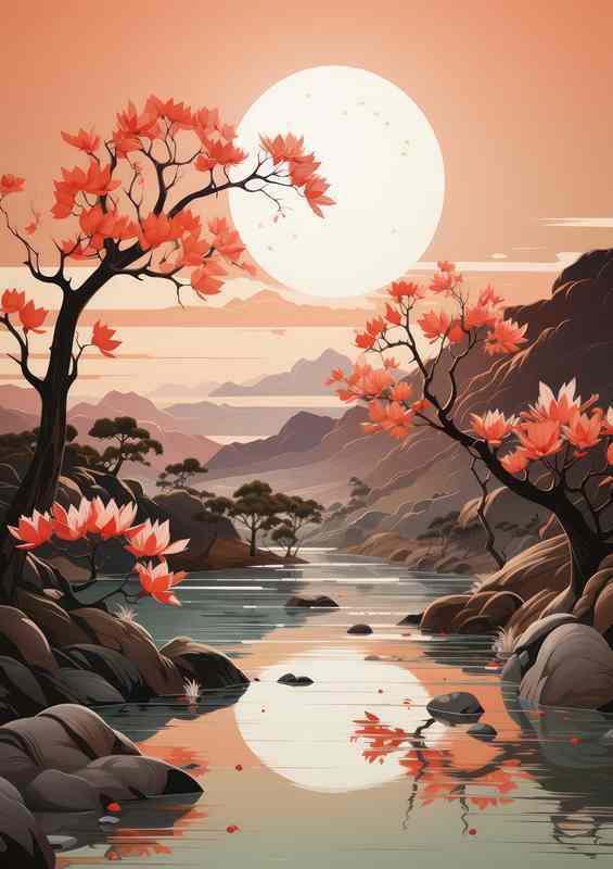 Sakura Symphony Japans Mountains and Waters | Poster