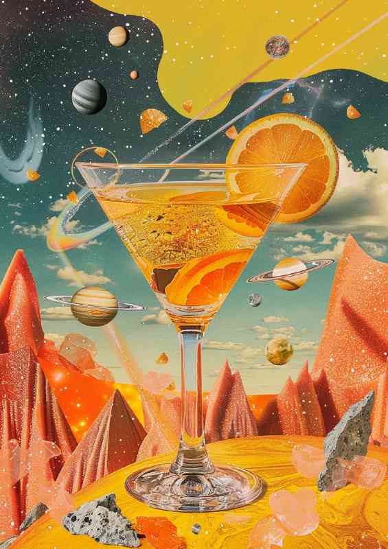 Universe and oranges cocktails | Di-Bond
