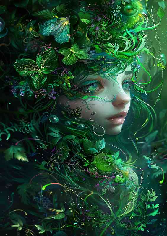 The girl with the enchanting face | Poster